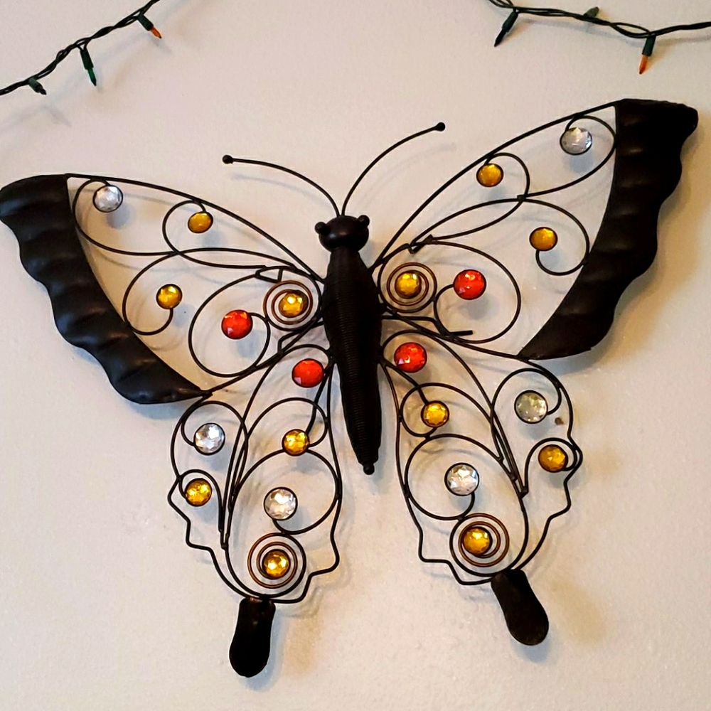Jeweled Wire Butterfly